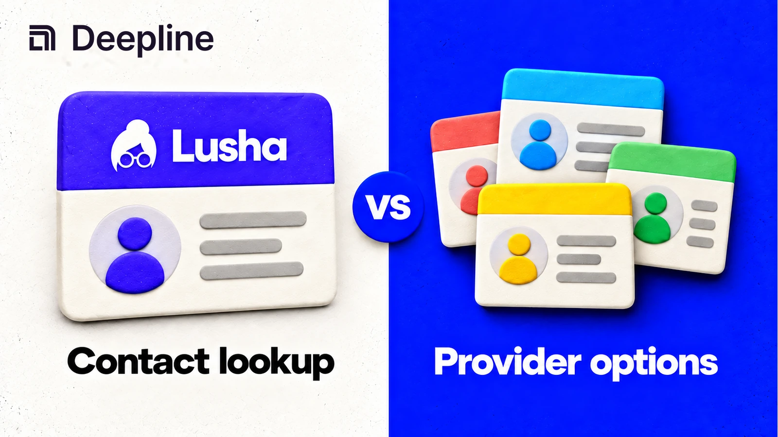 A contact lookup is compared with alternative provider approaches.
